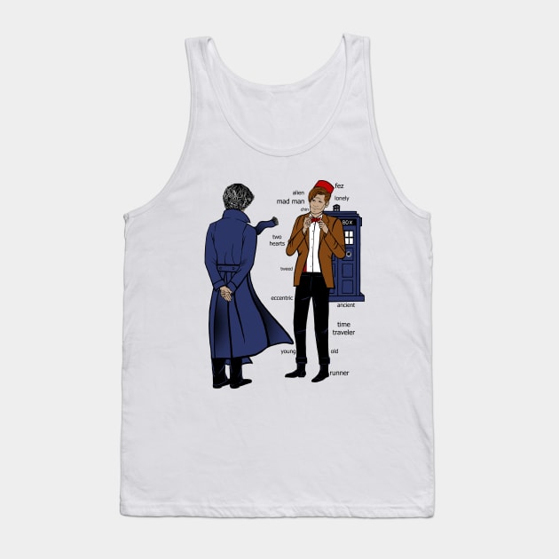 Sherlock meets the Doctor Tank Top by ChloeRose